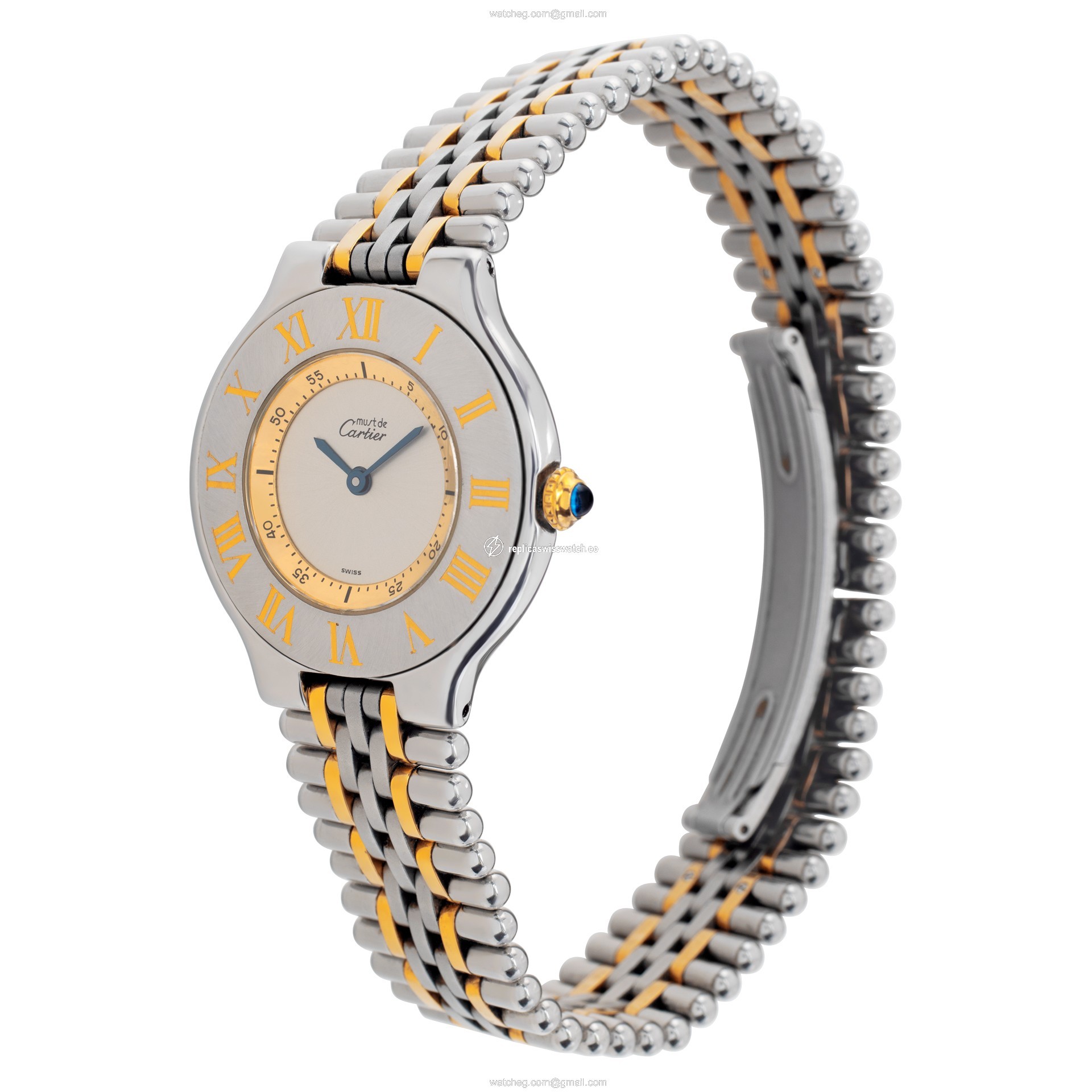 Cartier 1330 Must de Quartz Female Stainless Steel Replica