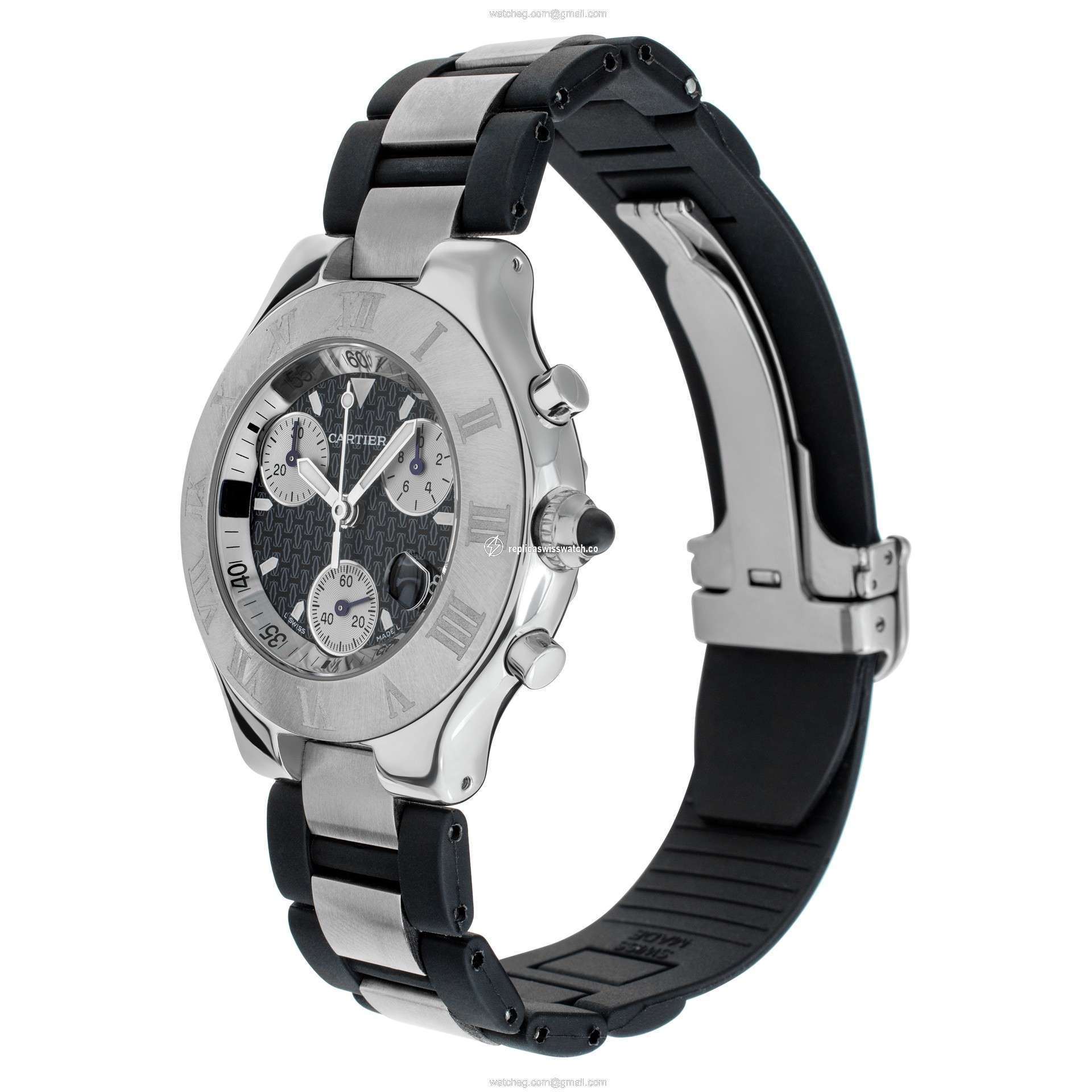 Cartier W10125U2 Chronoscaph 21 Quartz Unisex Stainless Steel Replica