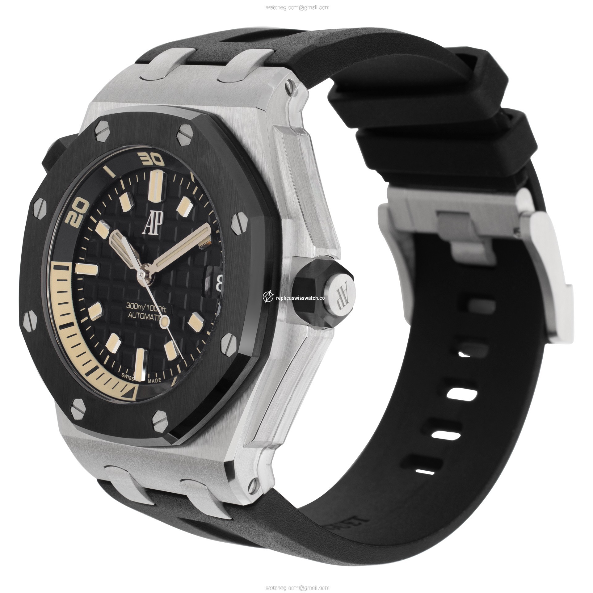 Audemars Piguet 15720CN.OO.A002CA.01 Royal Oak Offshore Automatic Male 18k White Gold Watches Audemars Piguet 15720CN.OO.A002CA.01 Royal Oak Offshore Automatic Male 18k White Gold Watches