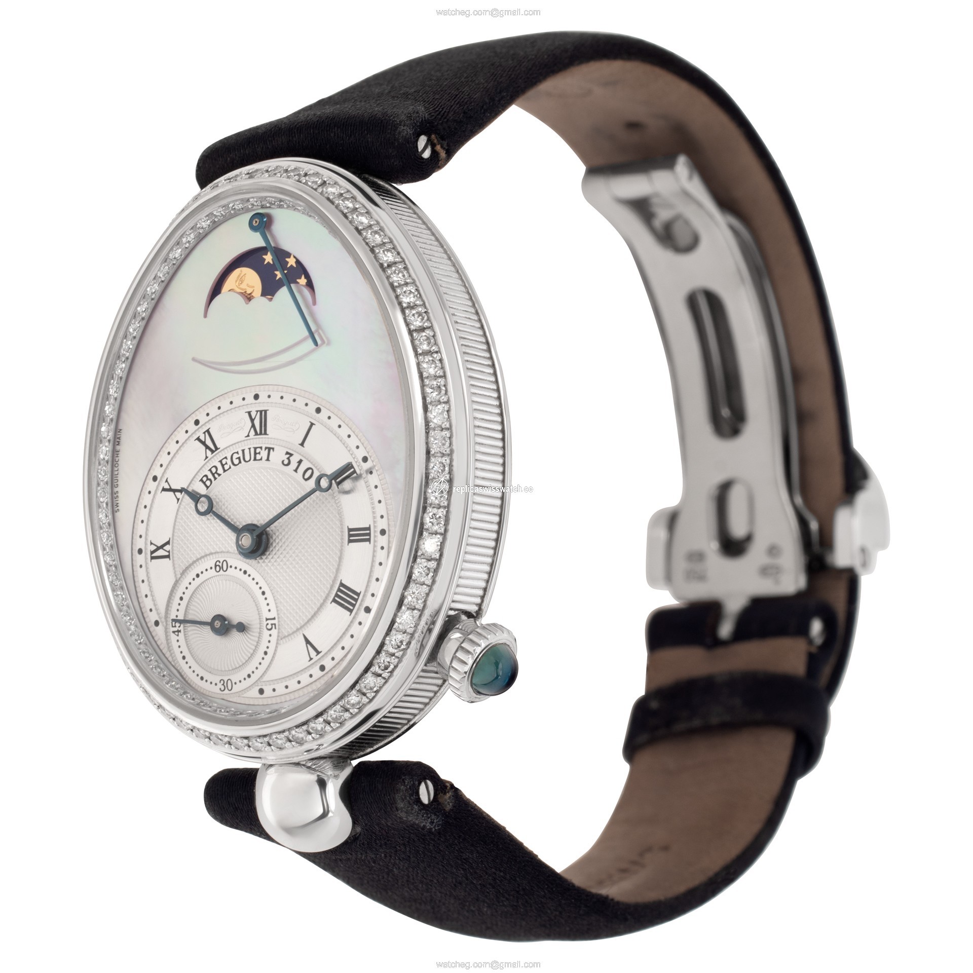 Breguet 8908BBV2864D00D Reine De Naples Automatic Female 18k White Gold Replica