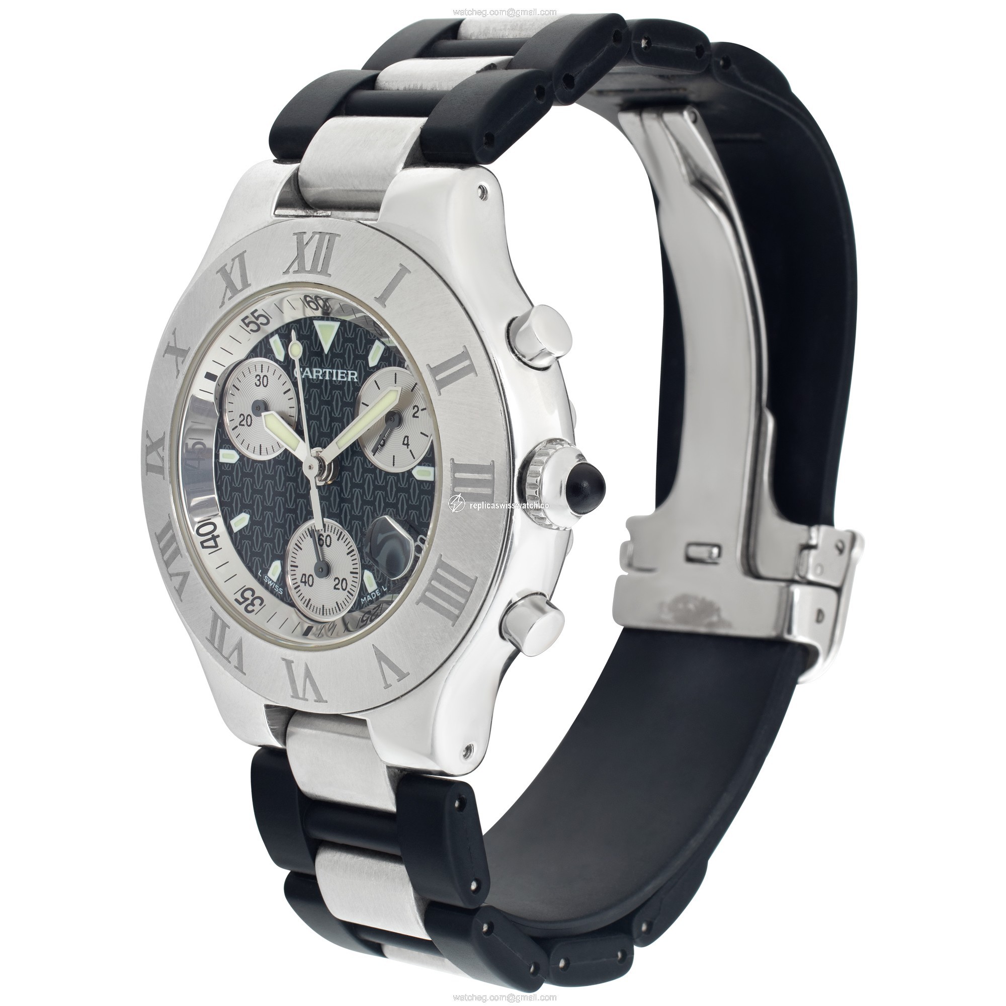 Cartier W10125U2 Chronoscaph Quartz Female Stainless Steel Replica