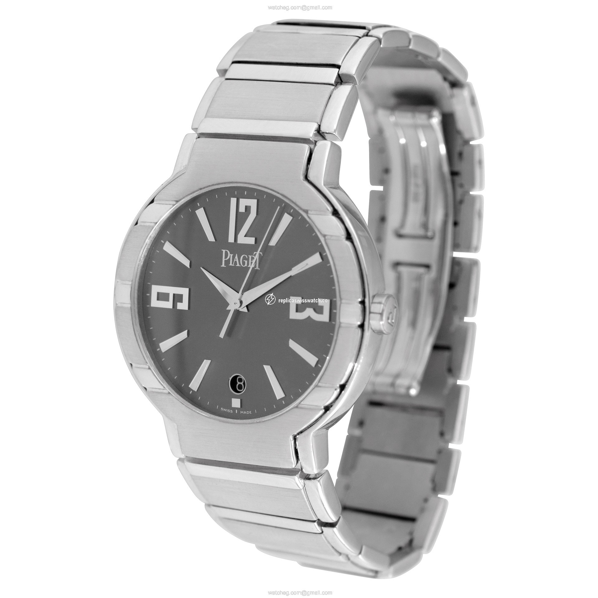 Piaget 27700 G0A26020 Polo Automatic Male 18k White Gold Replica