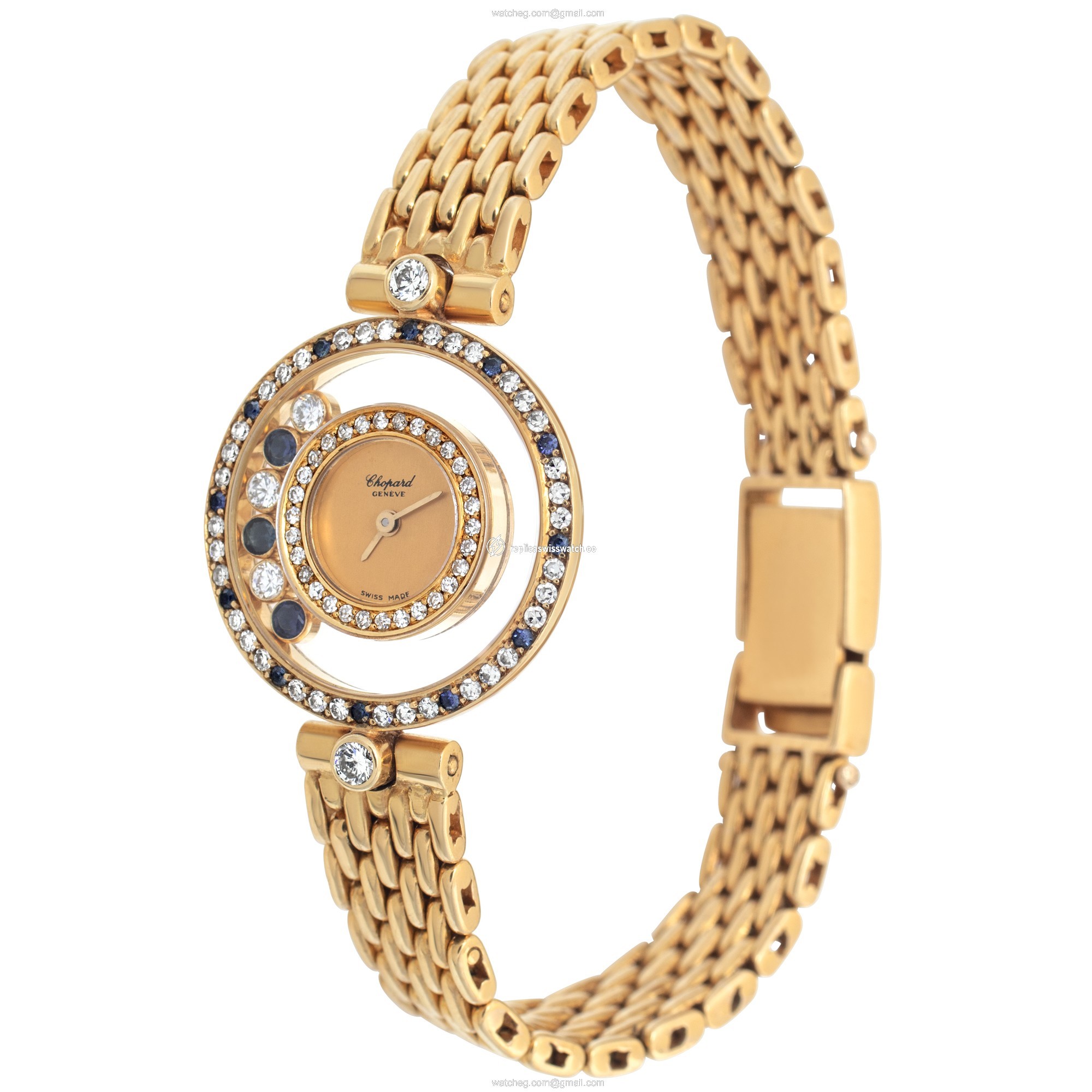 Chopard 295084103 Happy Diamond Quartz Female 18k yellow gold Replica