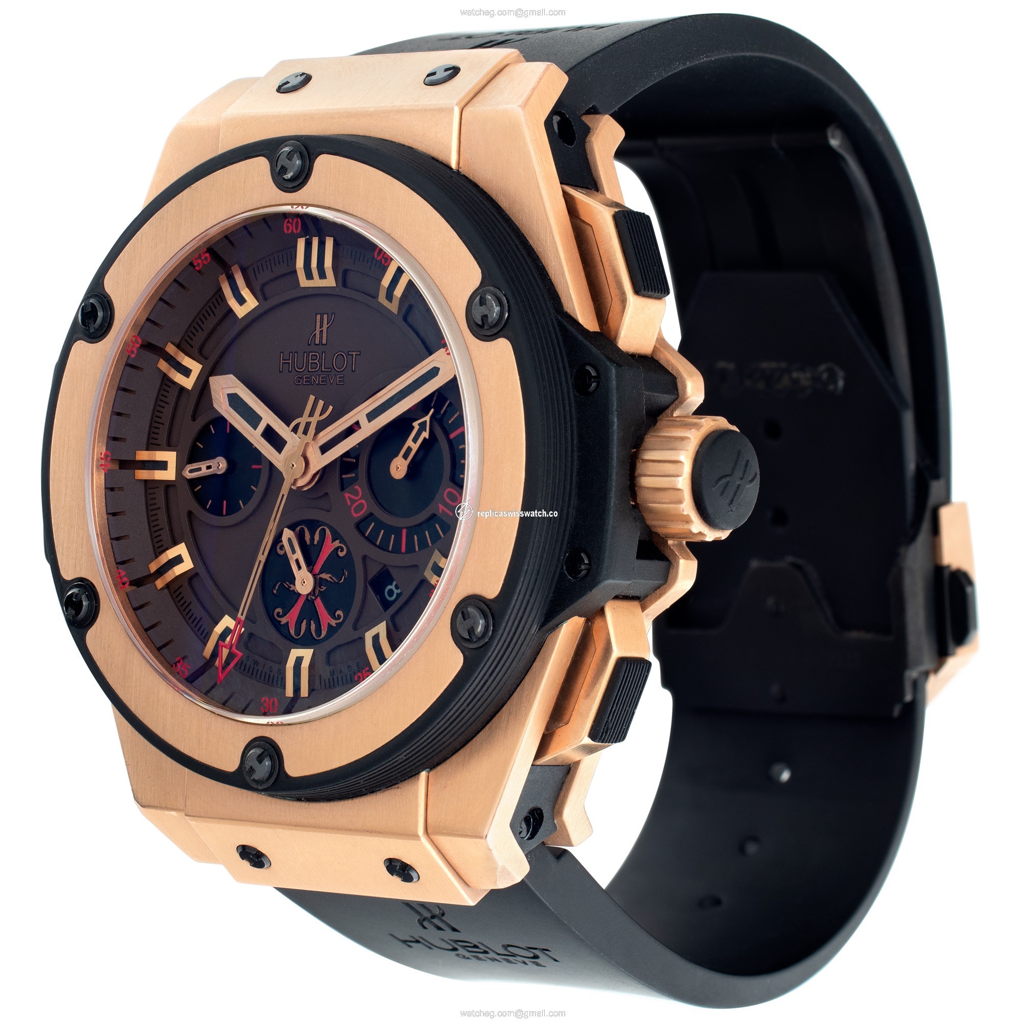 Hublot 703.OX.3113>HR.OPX12 King Power Arturo Fuente Automatic Male 18k rose gold & titanium Replica