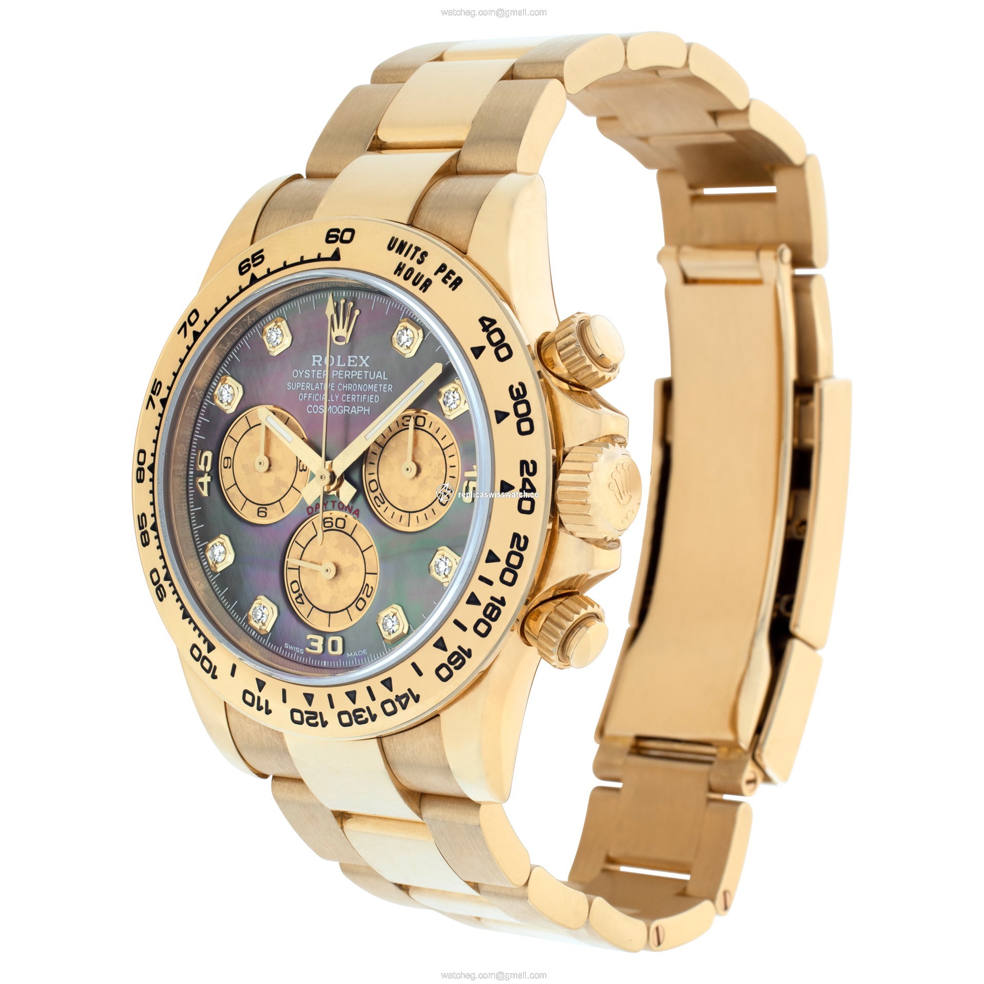 Rolex 116508 Daytona Automatic Male 18k yellow gold Replica