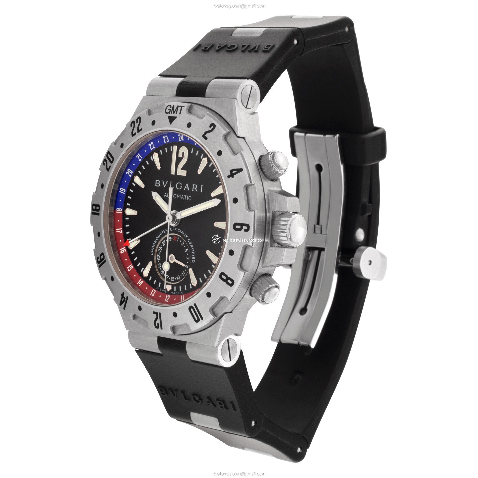Bvlgari gmt40s Diagono Automatic Male Stainless Steel Replica
