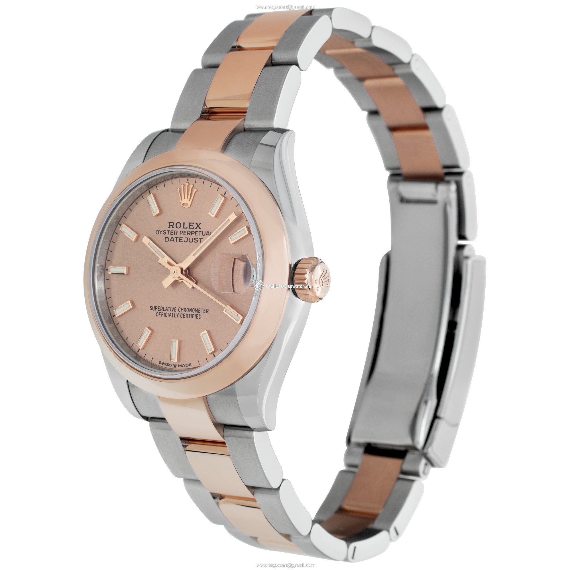 Rolex 278241 Datejust Automatic Female 18k rose gold & stainless steel Replica