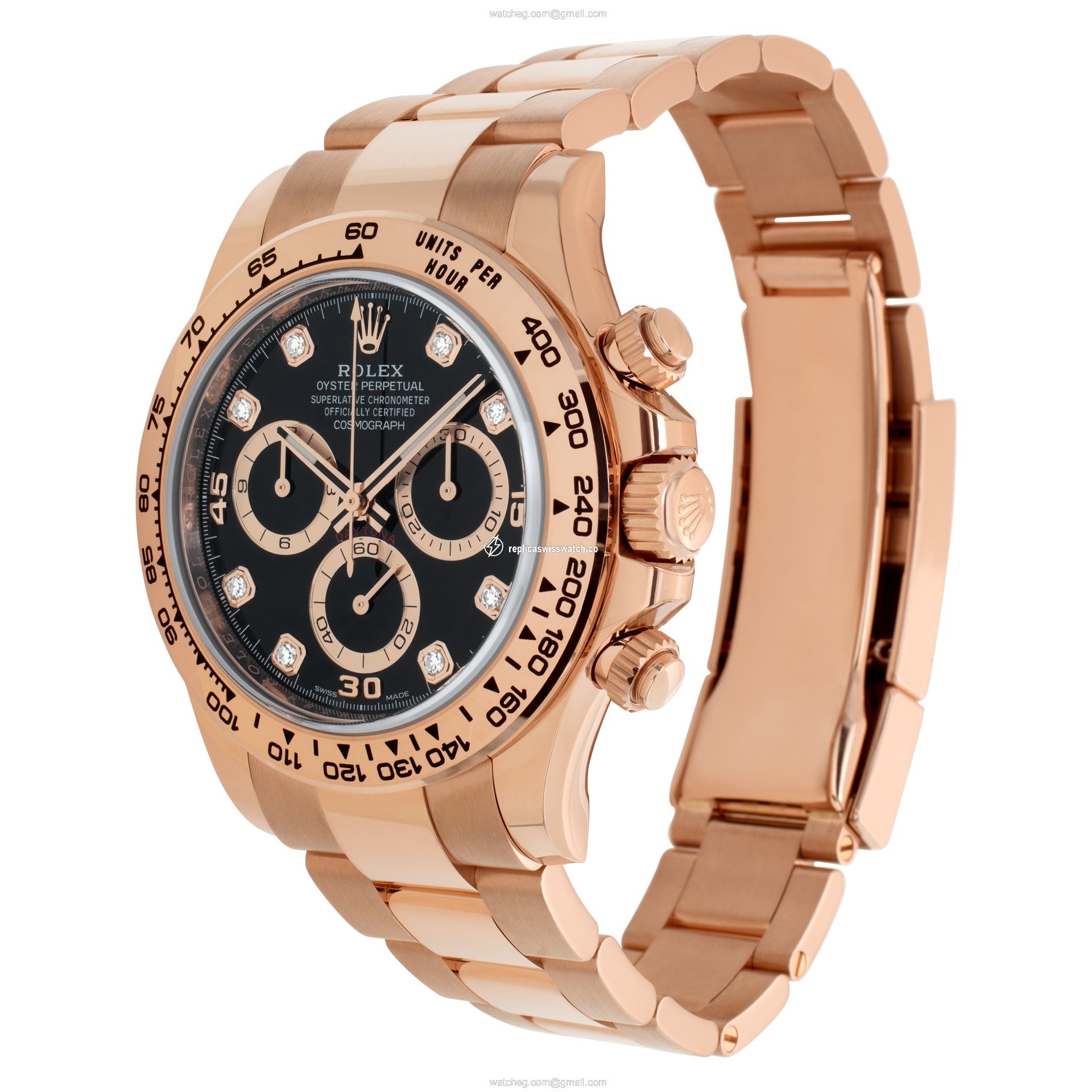 Rolex 116505 Daytona Automatic Unisex 18k rose gold Replica
