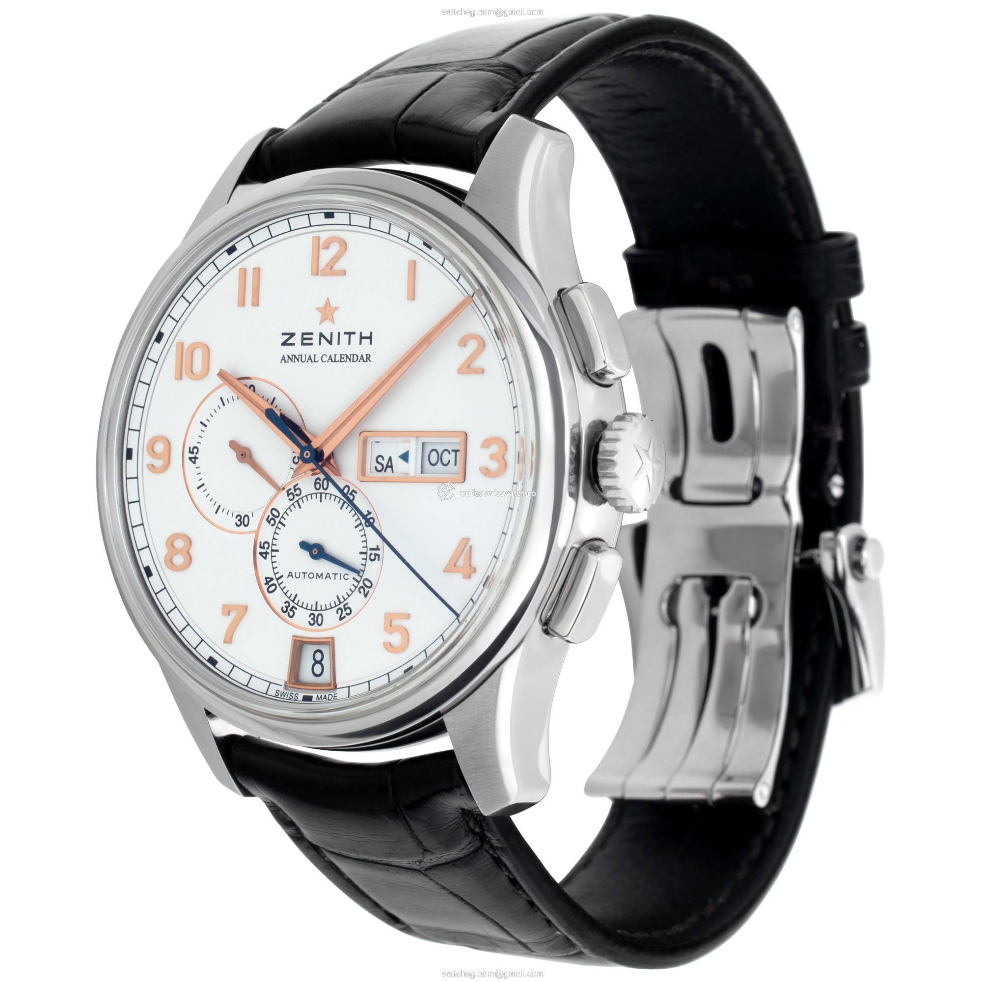 Zenith 03.2072.4054.01.c711 El Primero Automatic Male Stainless Steel Replica