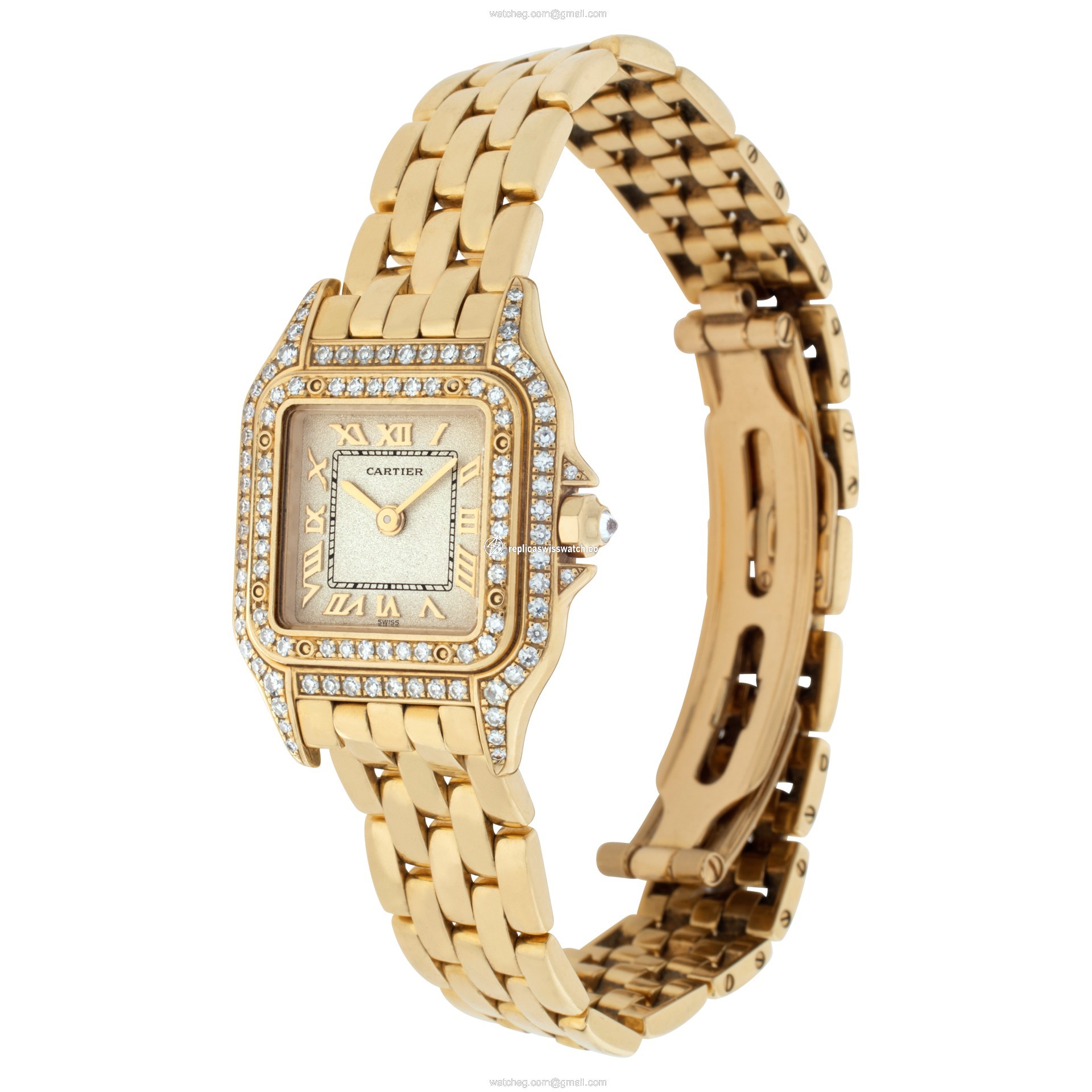 Cartier WF3072B9 Panthere Quartz Female 18k yellow gold Replica