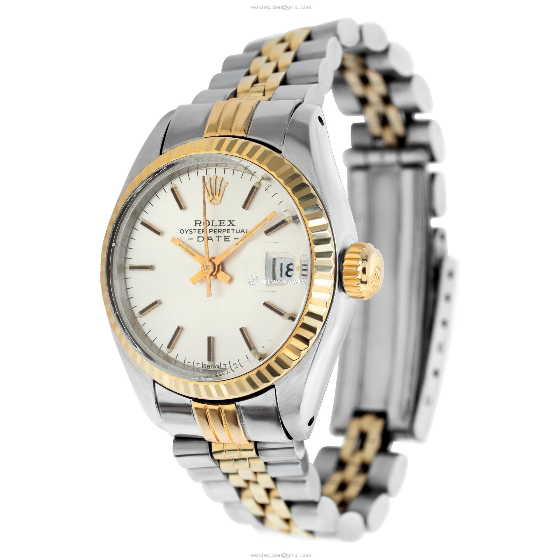 Rolex 6917 Date Automatic Female 14k gold & Stainless Steel Replica