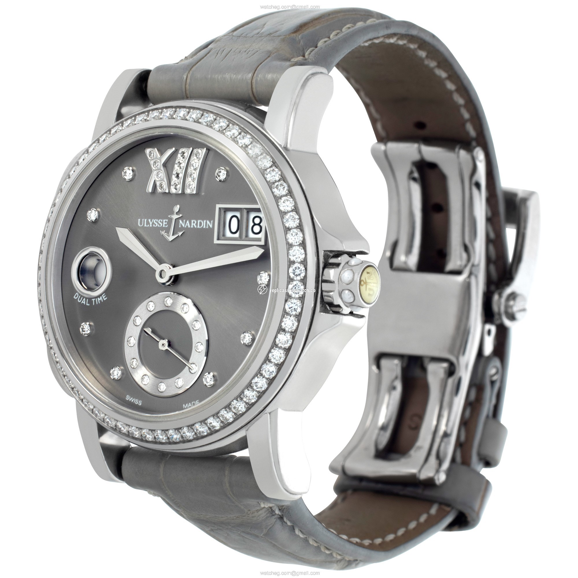Ulysse Nardin 243-22 Big Date Automatic Female Stainless Steel Replica
