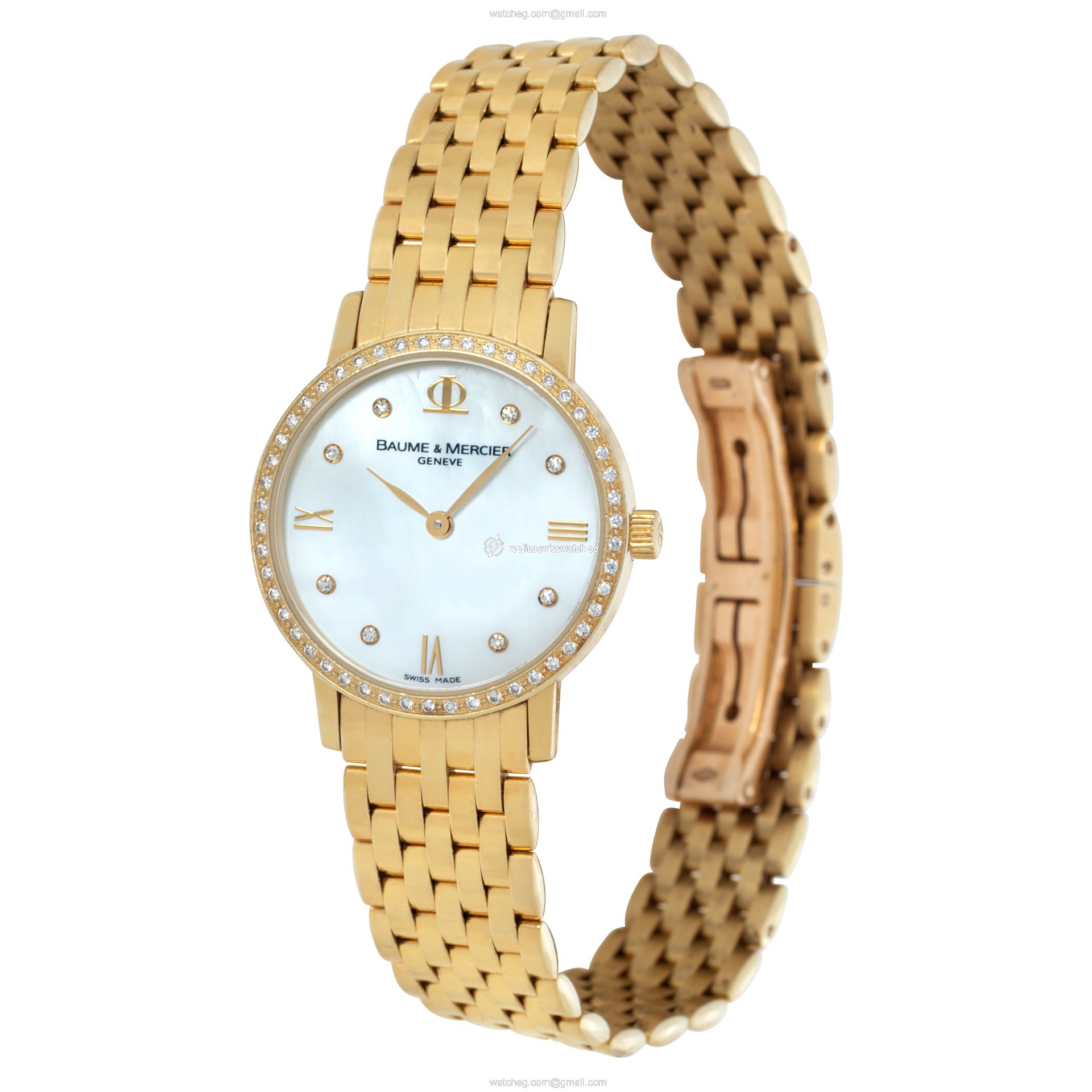 Baume & Mercier 4642807 Classic Quartz Female 18k yellow gold Replica