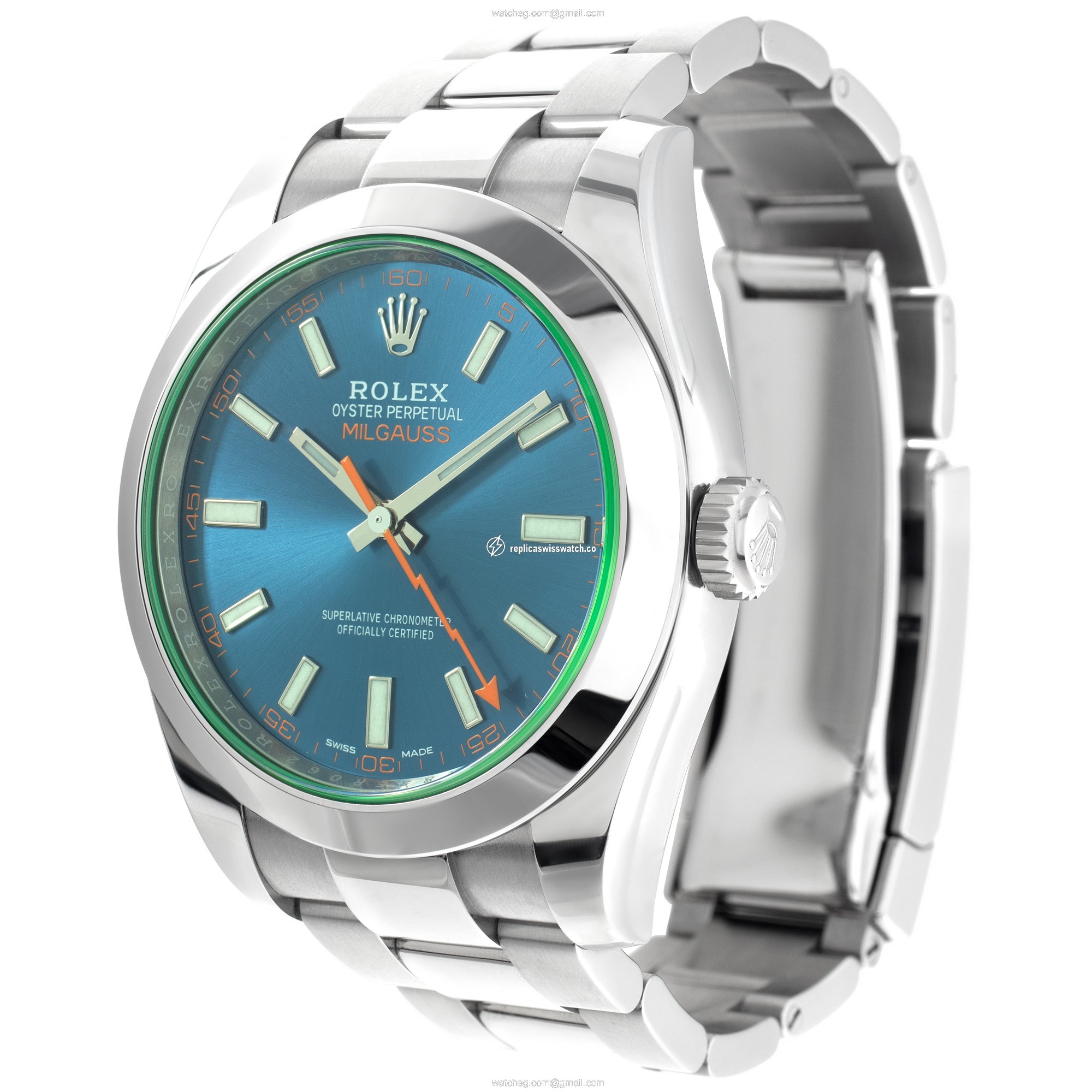 Rolex  116400GV Milgauss Automatic Male Stainless Steel Replica