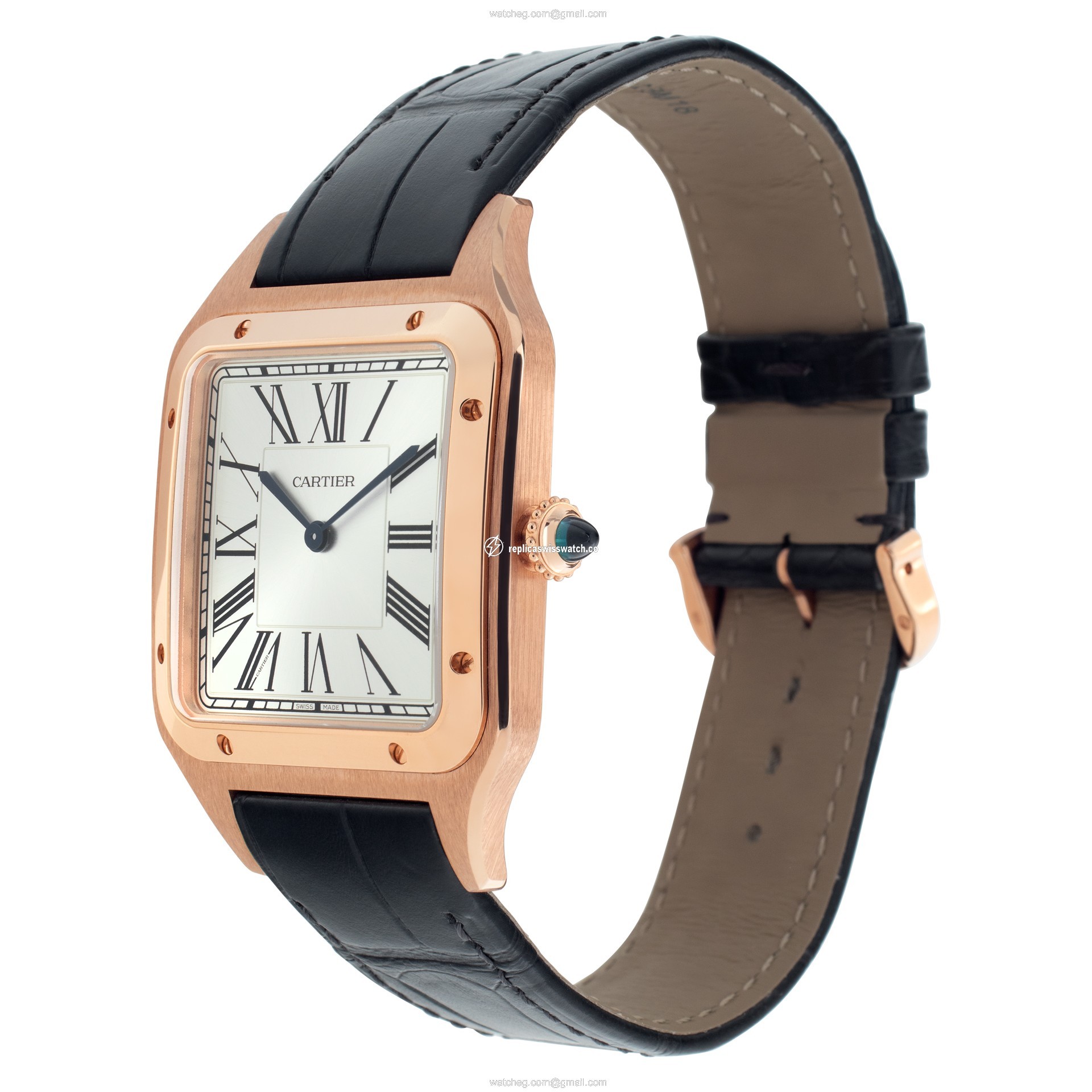 Cartier wgsa0032 Santos Dumont Manual Male 18k rose gold Replica