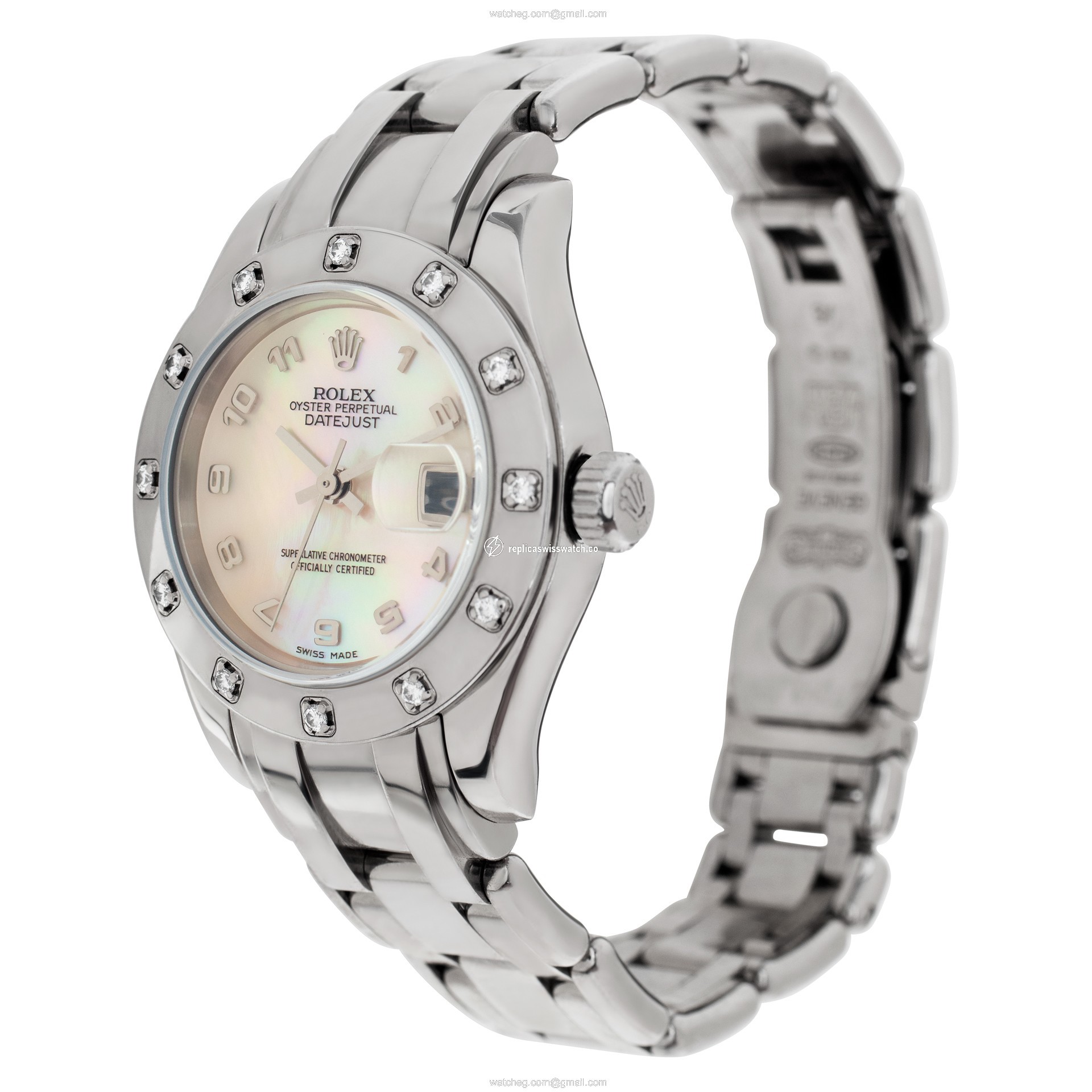 Rolex 80319 Pearlmaster Automatic Female 18k White Gold Replica