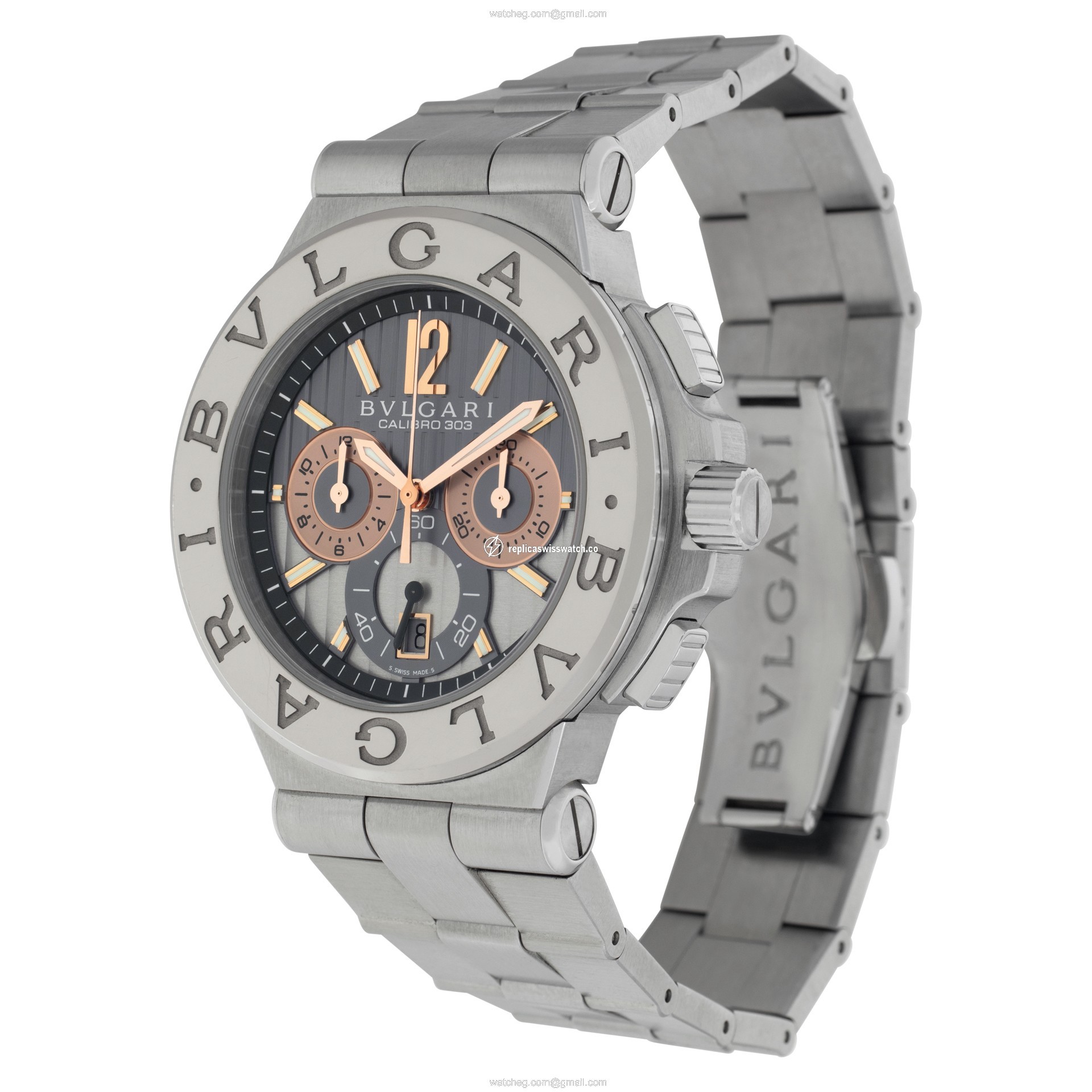 Bvlgari DG 42 SWG CH Diagono Automatic Male Stainless Steel Replica
