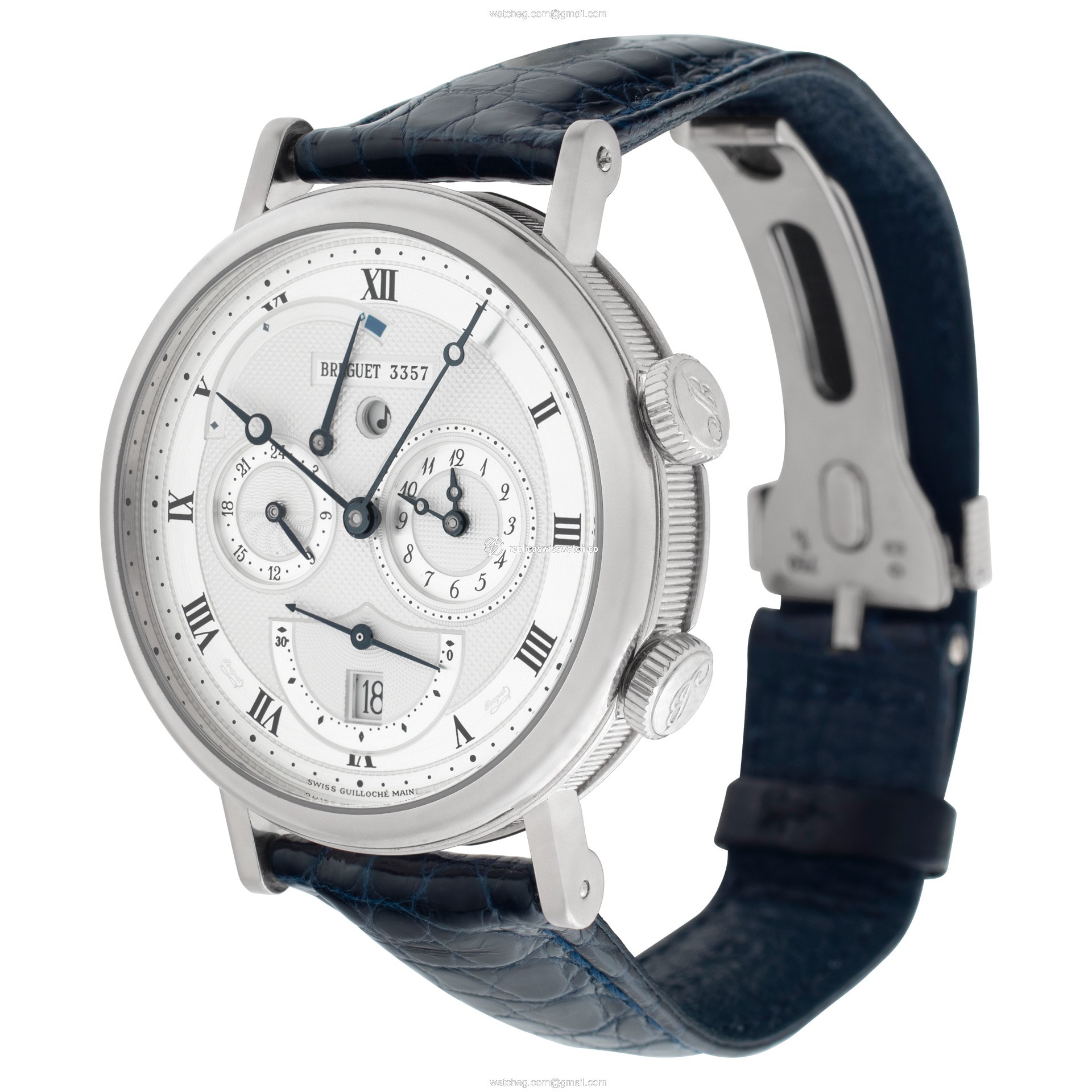 Breguet 5707 Le Reveil Du Tsar Automatic Male 18k White Gold Replica