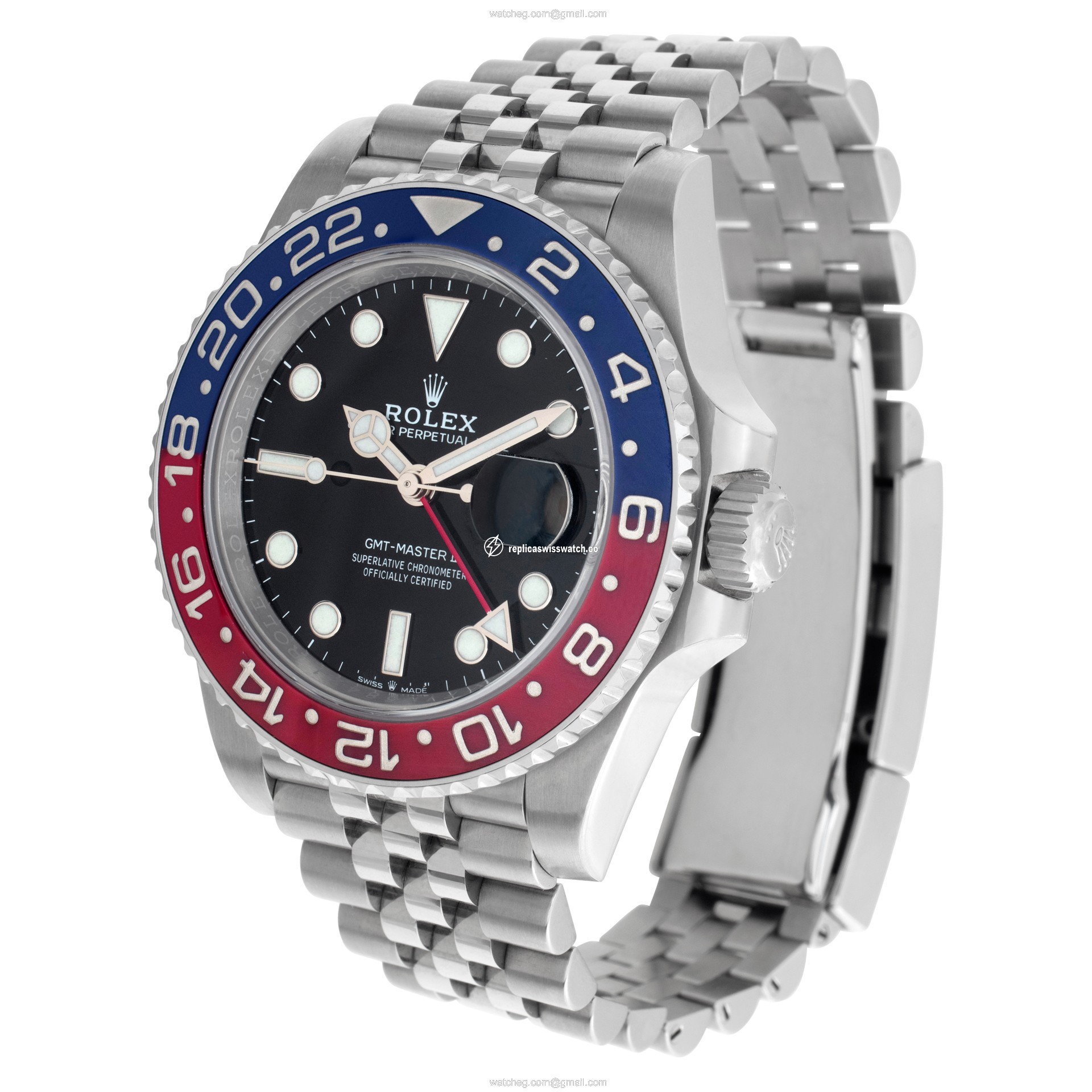 Rolex 126710 GMT Master II Pepsi Automatic Male Stainless Steel Replica