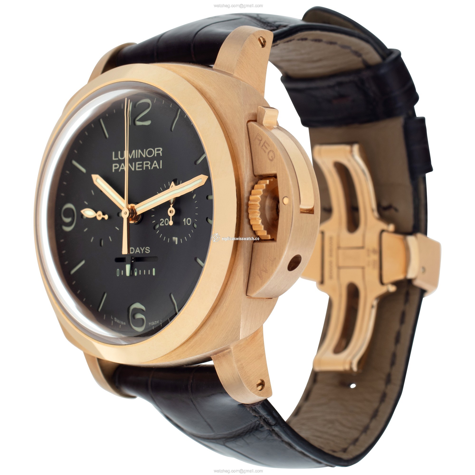 Panerai PAM00319 Luminor Manual Male 18k rose gold Replica