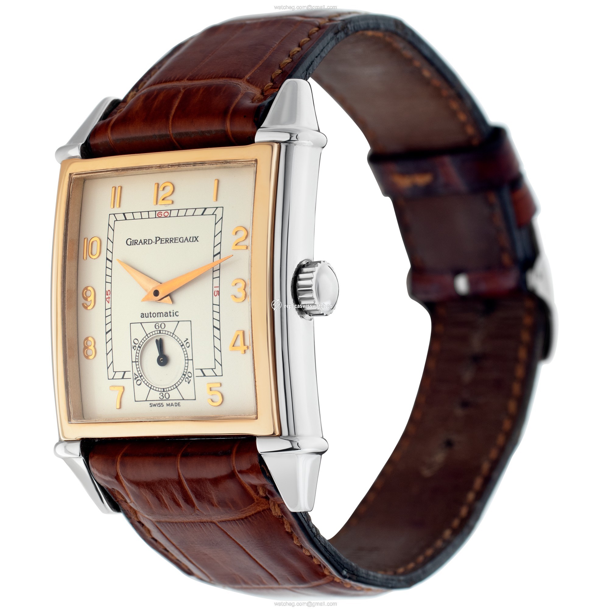 Girard Perregaux 2594 Vintage 1945 Automatic Male stainless steel & rose gold Replica