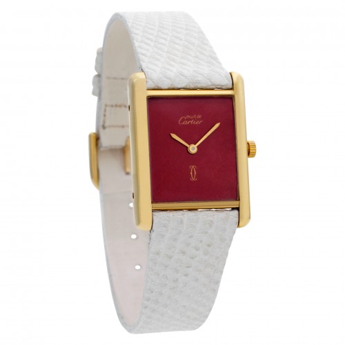 Cartier Cartier 2582 Tank Manual Unisex Vermeil Watches Cartier Cartier 2582 Tank Manual Unisex Vermeil Watches