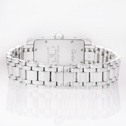 Cartier WB7018L1 Tank Americaine Quartz Female 18k White Gold Watches Cartier WB7018L1 Tank Americaine Quartz Female 18k White Gold Watches