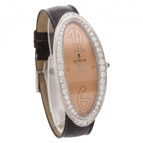 Corum 137.310.69 Lady Millennium Quartz Female 18k White Gold Watches Corum 137.310.69 Lady Millennium Quartz Female 18k White Gold Watches