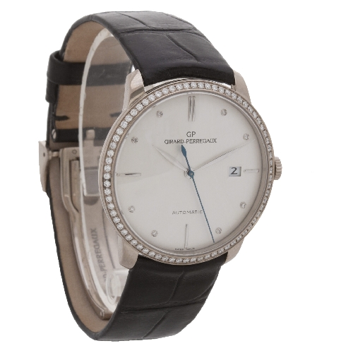 Girard Perregaux 49525D53A1A-BK6A 1966 Automatic Male 18k White Gold Watches Girard Perregaux 49525D53A1A-BK6A 1966 Automatic Male 18k White Gold Watches