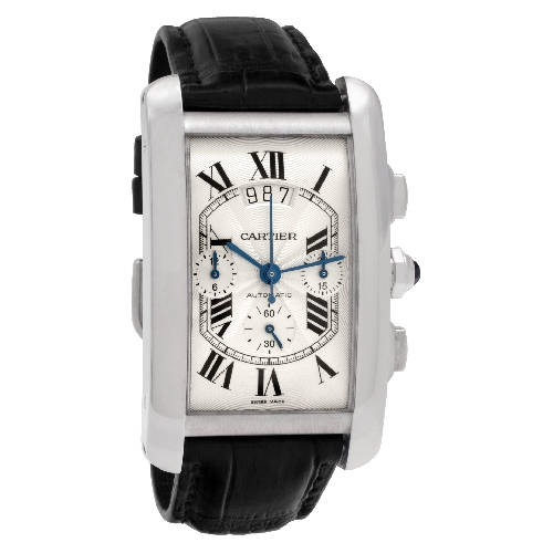 Cartier W2609456 Tank Americaine Automatic Male 18k White Gold Watches Cartier W2609456 Tank Americaine Automatic Male 18k White Gold Watches
