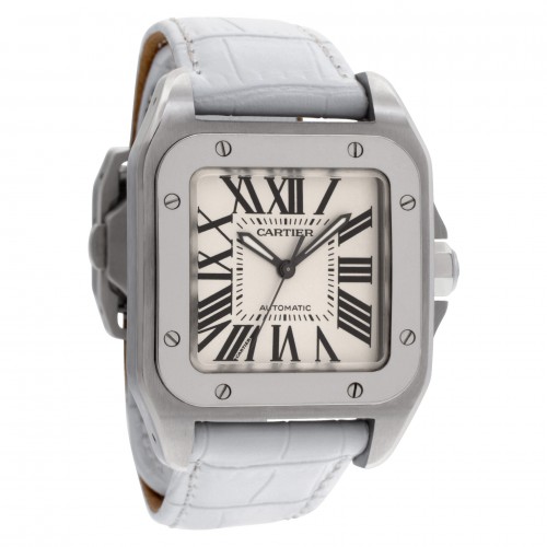 Cartier W20126X8 Santos 100 Automatic Unisex Stainless Steel Watches Cartier W20126X8 Santos 100 Automatic Unisex Stainless Steel Watches