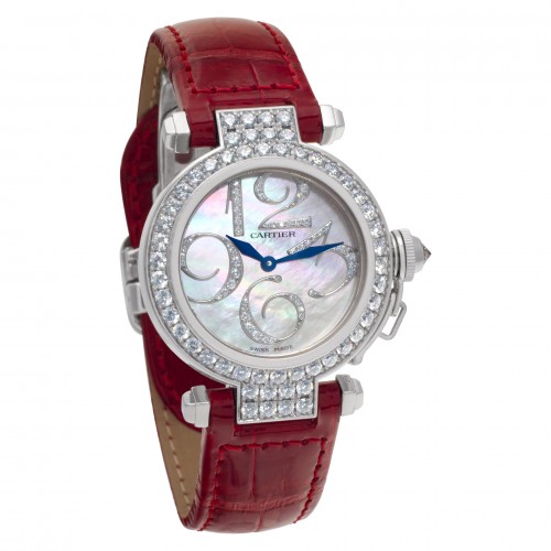 Cartier wj123221 Pasha 32 Quartz Female 18k White Gold Watches Cartier wj123221 Pasha 32 Quartz Female 18k White Gold Watches