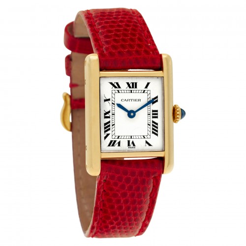 Cartier Cartier 1684 Tank Manual Female 18k yellow gold Watches Cartier Cartier 1684 Tank Manual Female 18k yellow gold Watches