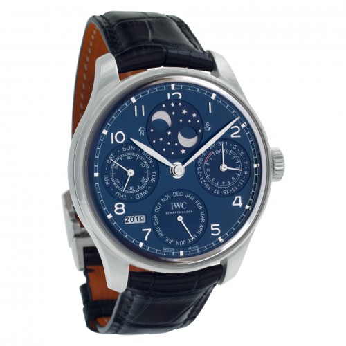 IWC iw503401 Portuguese Perpetual Automatic Male 18k White Gold Watches IWC iw503401 Portuguese Perpetual Automatic Male 18k White Gold Watches