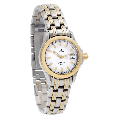 Omega 2381.21.00 Seamaster Quartz Female 18k gold & Stainless Steel Watches Omega 2381.21.00 Seamaster Quartz Female 18k gold & Stainless Steel Watches