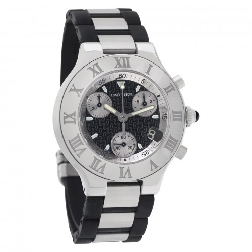 Cartier W10125U2 Chronoscaph Quartz Unisex Stainless Steel Watches Cartier W10125U2 Chronoscaph Quartz Unisex Stainless Steel Watches