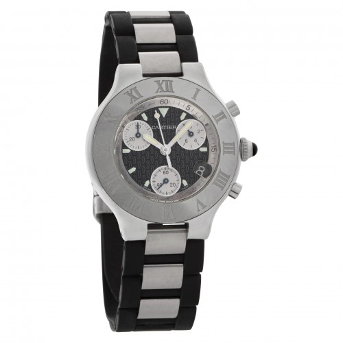 Cartier W10125U2 Chronoscaph 21 Quartz Unisex Stainless Steel Watches Cartier W10125U2 Chronoscaph 21 Quartz Unisex Stainless Steel Watches