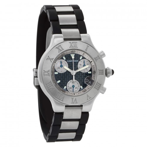 Cartier W10125U2 Chronoscaph 21 Quartz Unisex Stainless Steel Watches Cartier W10125U2 Chronoscaph 21 Quartz Unisex Stainless Steel Watches