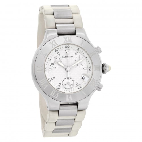Cartier w10184U2 Chronoscaph 21 Quartz Unisex Stainless Steel Watches Cartier w10184U2 Chronoscaph 21 Quartz Unisex Stainless Steel Watches