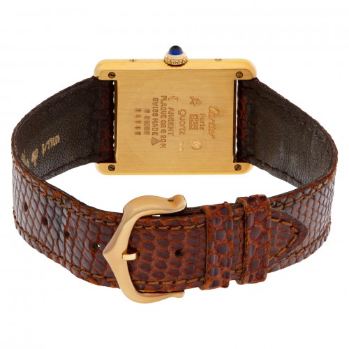 Cartier Cartier 1548 Tank Vermeil Quartz Unisex Vermeil Watches Cartier Cartier 1548 Tank Vermeil Quartz Unisex Vermeil Watches