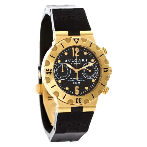 Bvlgari SC 38 C Diagono Acqua Scuba Automatic Unisex 18k Yellow Gold Watches Bvlgari SC 38 C Diagono Acqua Scuba Automatic Unisex 18k Yellow Gold Watches