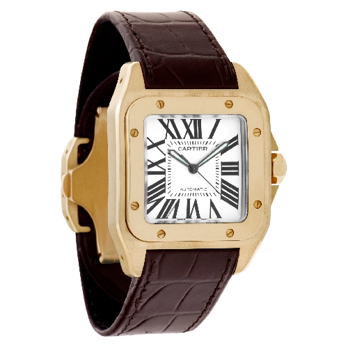 Cartier W20112Y1 Santos 100 Automatic Male 18k yellow gold Watches Cartier W20112Y1 Santos 100 Automatic Male 18k yellow gold Watches