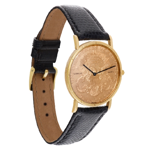 Corum 380684 $20 Coin Quartz Male 18k yellow gold Watches Corum 380684 $20 Coin Quartz Male 18k yellow gold Watches