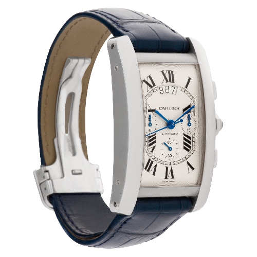 Cartier W2609456 Tank Americaine Automatic Male 18k White Gold Watches Cartier W2609456 Tank Americaine Automatic Male 18k White Gold Watches