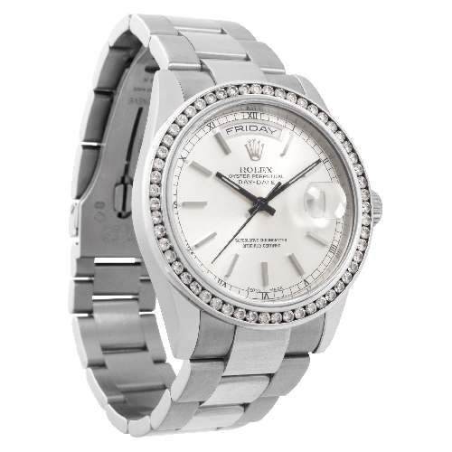 Rolex 118209 Day-Date Automatic Male 18k White Gold Watches Rolex 118209 Day-Date Automatic Male 18k White Gold Watches