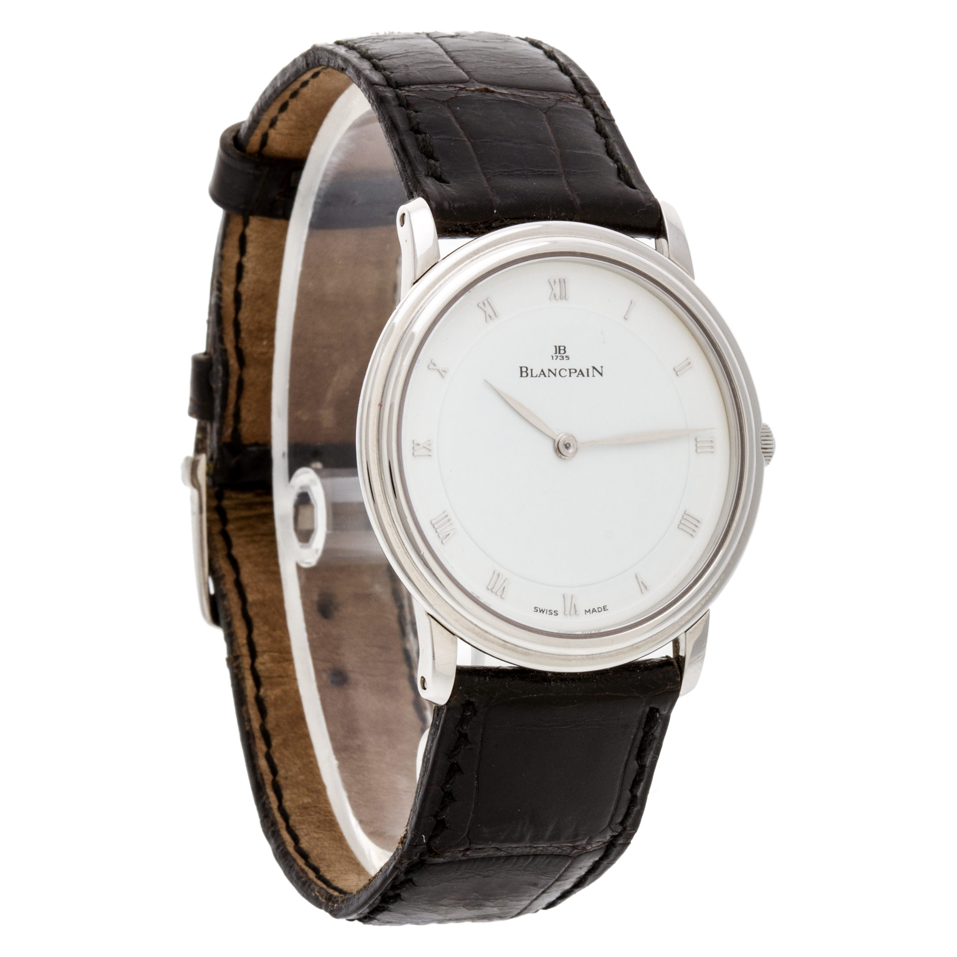 Blancpain 0021-3427-55 Villeret Manual Male Platinum Watches Blancpain 0021-3427-55 Villeret Manual Male Platinum Watches