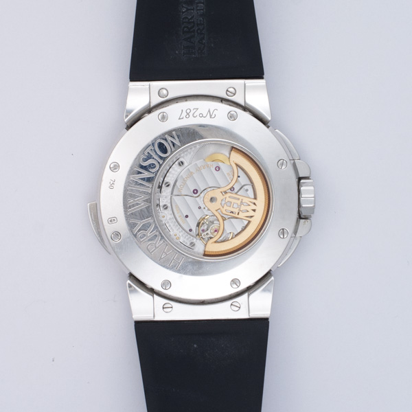 Harry Winston OCEATZWW002 Dual Time Automatic Male 18k White Gold Watches Harry Winston OCEATZWW002 Dual Time Automatic Male 18k White Gold Watches