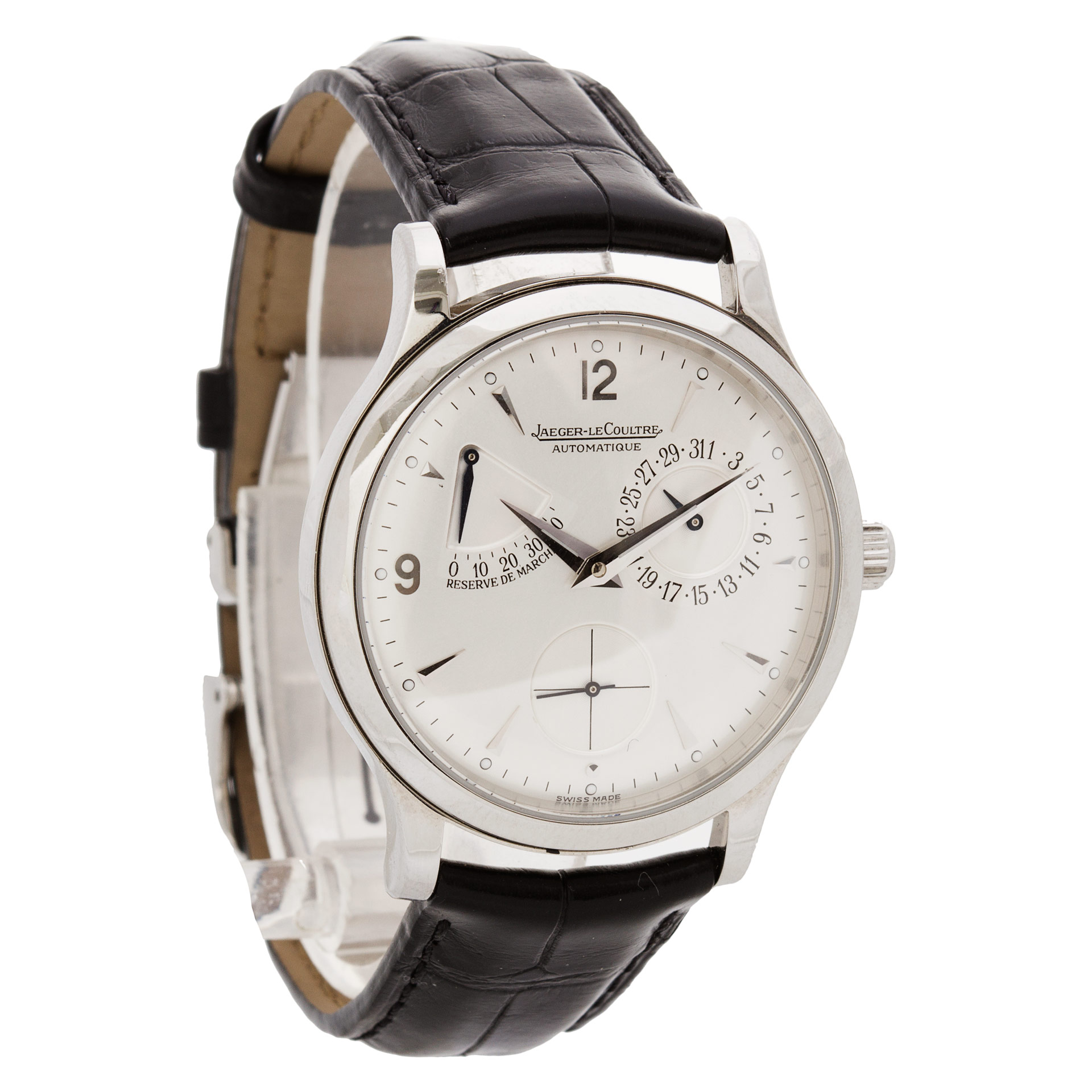 Jaeger LeCoultre 140.8.38.S Reserve de Marche Automatic Male Stainless Steel Watches Jaeger LeCoultre 140.8.38.S Reserve de Marche Automatic Male Stainless Steel Watches