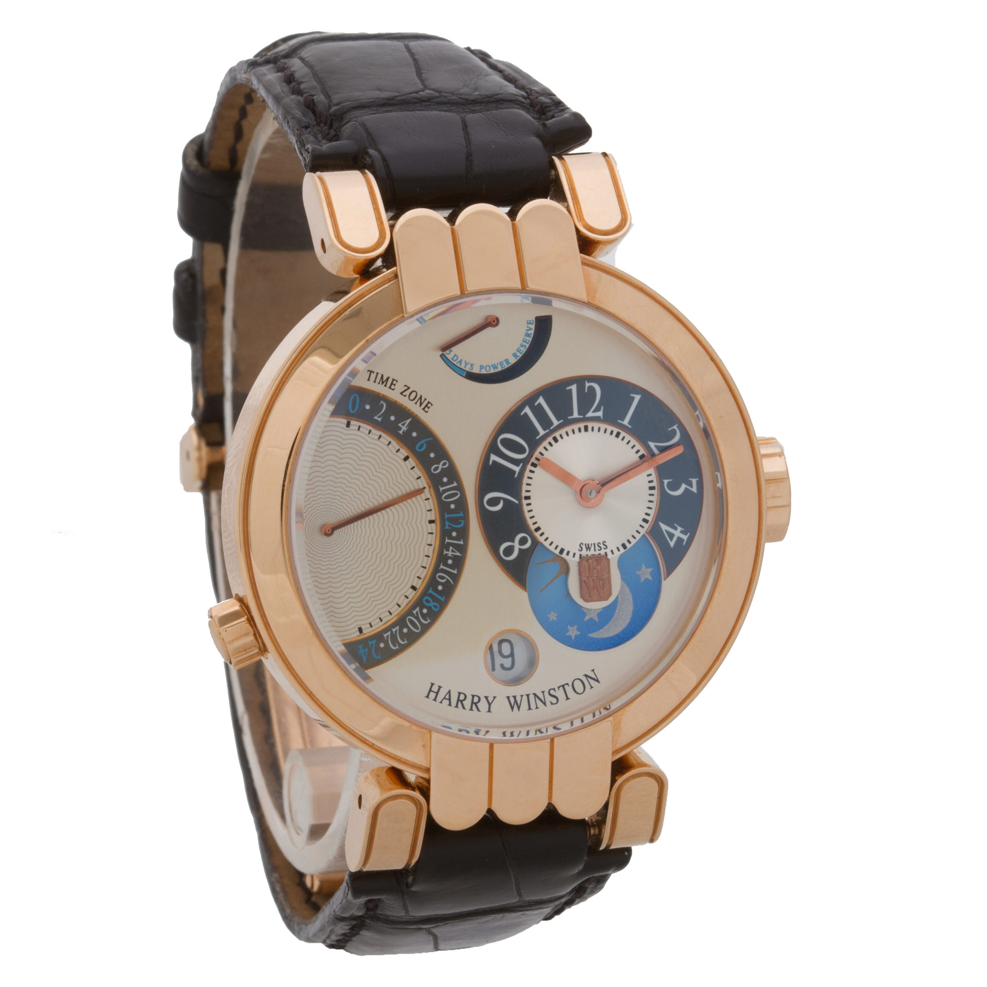 Harry Winston 015619 Premier Automatic Male 18k Pink Gold Watches Harry Winston 015619 Premier Automatic Male 18k Pink Gold Watches