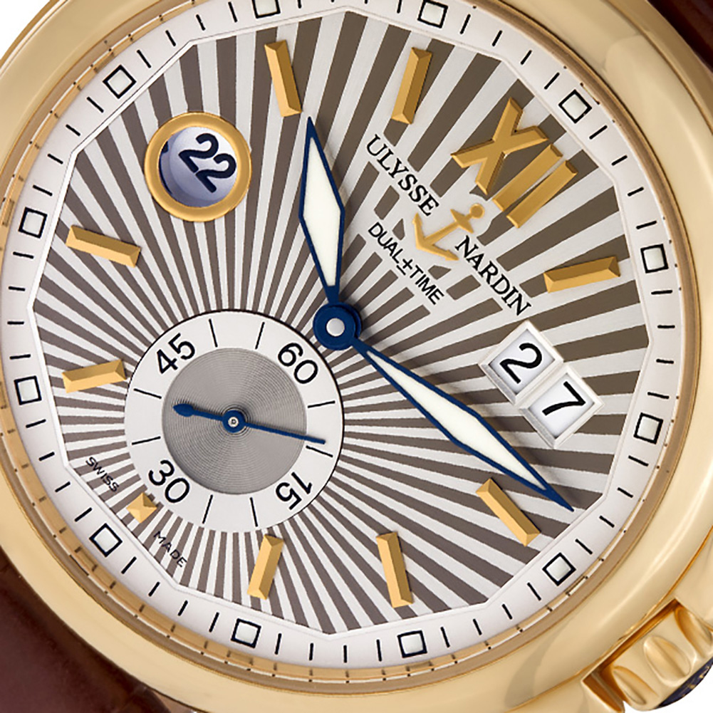 Ulysse Nardin 246-55 Dual Time Automatic Male 18k yellow gold Watches Ulysse Nardin 246-55 Dual Time Automatic Male 18k yellow gold Watches